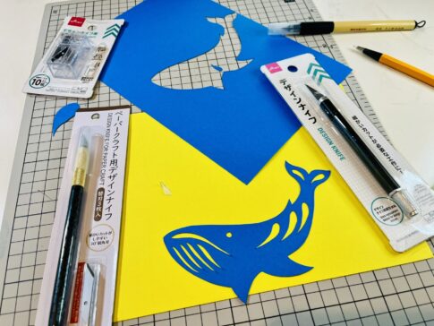 【無料図案】ダイソーデザインナイフで切り絵！初心者おすすめ選び方